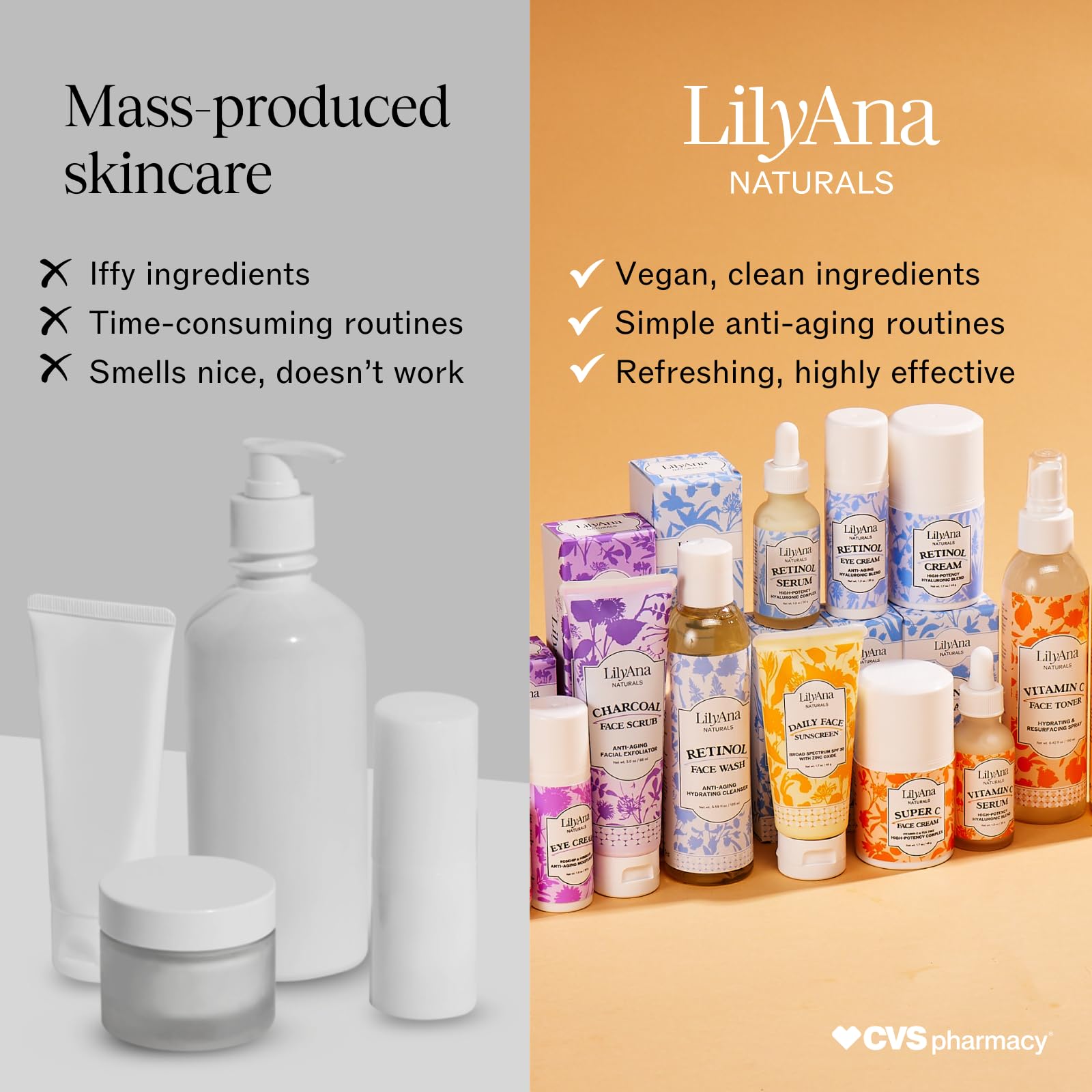 Actifs alpha lipoique et DMAE LilyAna Naturals pour la peau