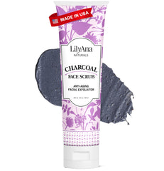 LilyAna Naturals Charbon Gommage Visage: pot révélant l'éclat naturel