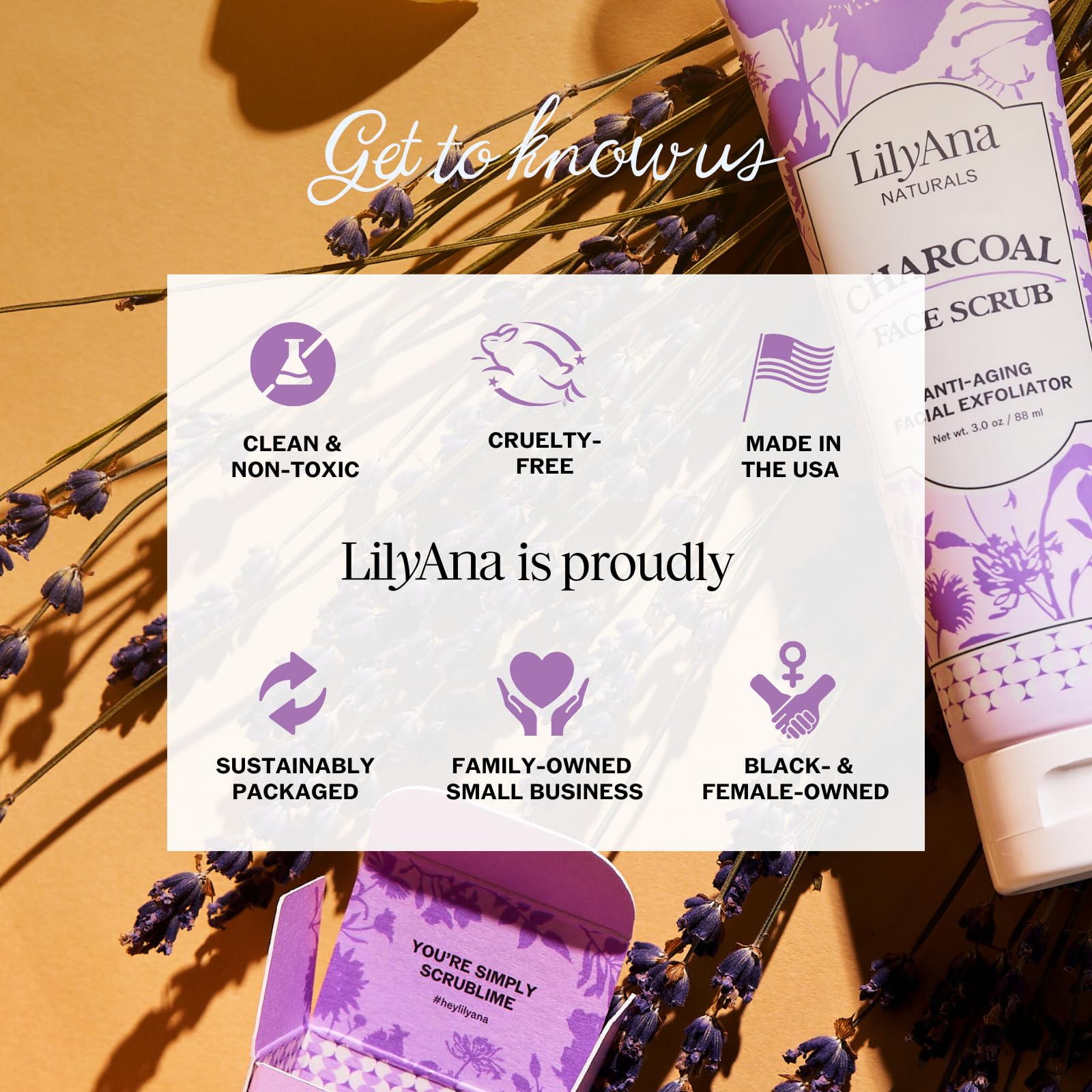 LilyAna Naturals Charbon Teint lumineux au réveil