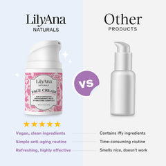 Flacon de 1,7 oz LilyAna Naturals crème visage