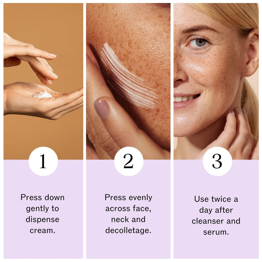 Crème LilyAna Naturals, formulation vegan et naturelle pour une peau apaisée.