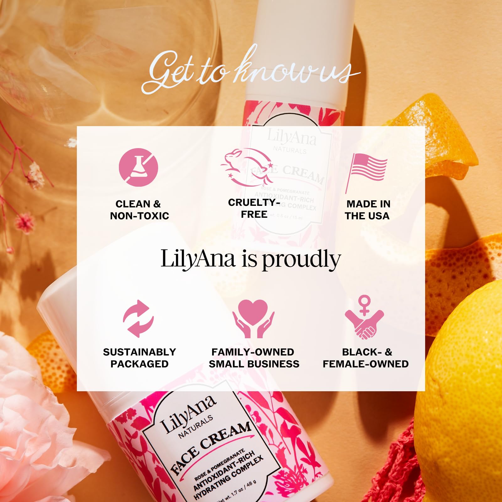 Compatibilité avec tous les types de peau et zones sensibles LilyAna Naturals