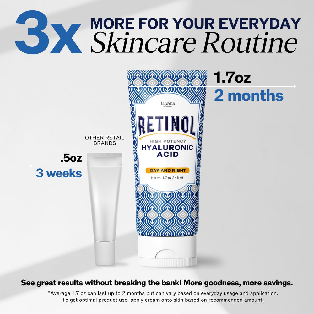 LilyAna Naturals Retinol Crème, peau lumineuse et uniforme après usage.