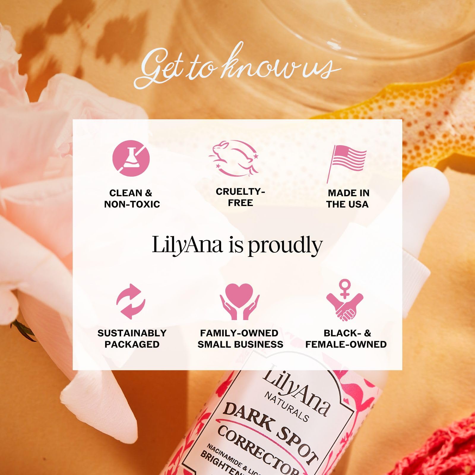 Produit sans cruauté animale, LilyAna Naturals respecte la peau.