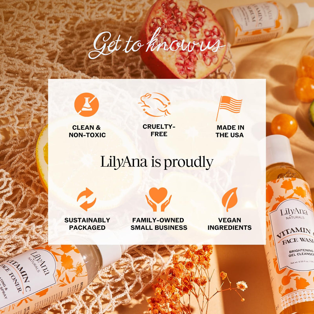 Sérum LilyAna Naturals, formule douce adaptée aux peaux sensibles.
