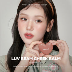 lilybyred Luv Beam Cheek Balm semi-matte finish glides on smoothly for natural warmth.