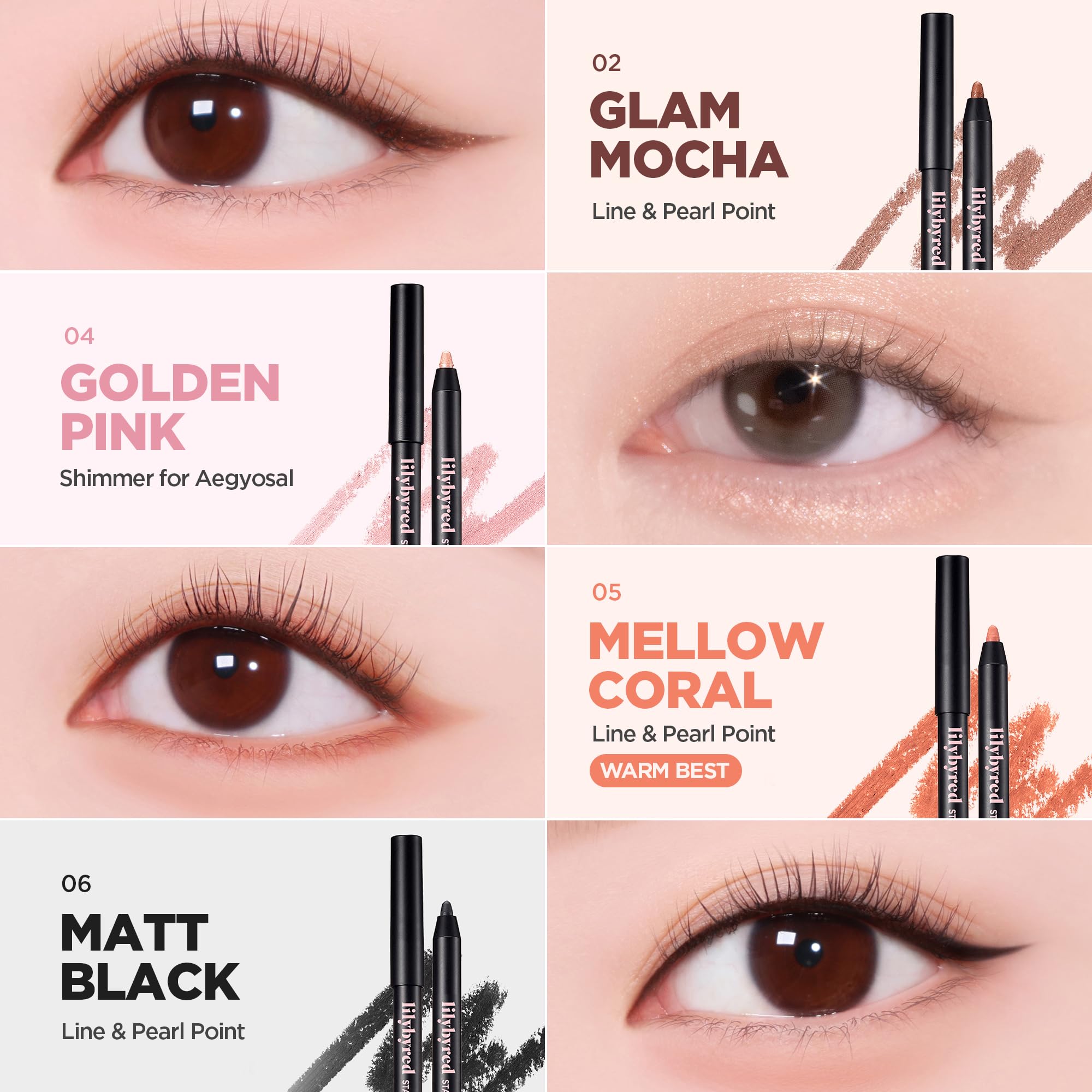 Lilybyred Starry Eyes AM9 à PM9, formule waterproof et anti-transpiration