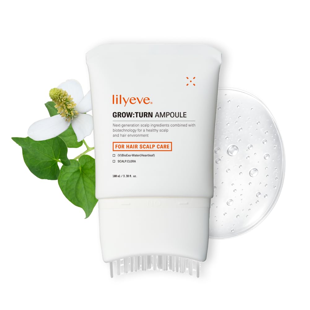 LilyEve GrowTurn avec brosse intégrée facilite l’application et une absorption rapide du sérum capillaire.