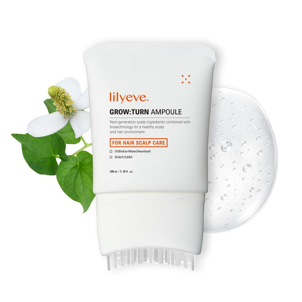 LilyEve GrowTurn avec brosse intégrée facilite l’application et une absorption rapide du sérum capillaire.
