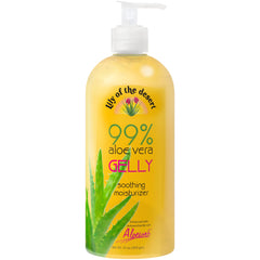 Lily Of The Desert Gelly : bouteille gel hydratant 99% Aloe pour apaiser la peau.