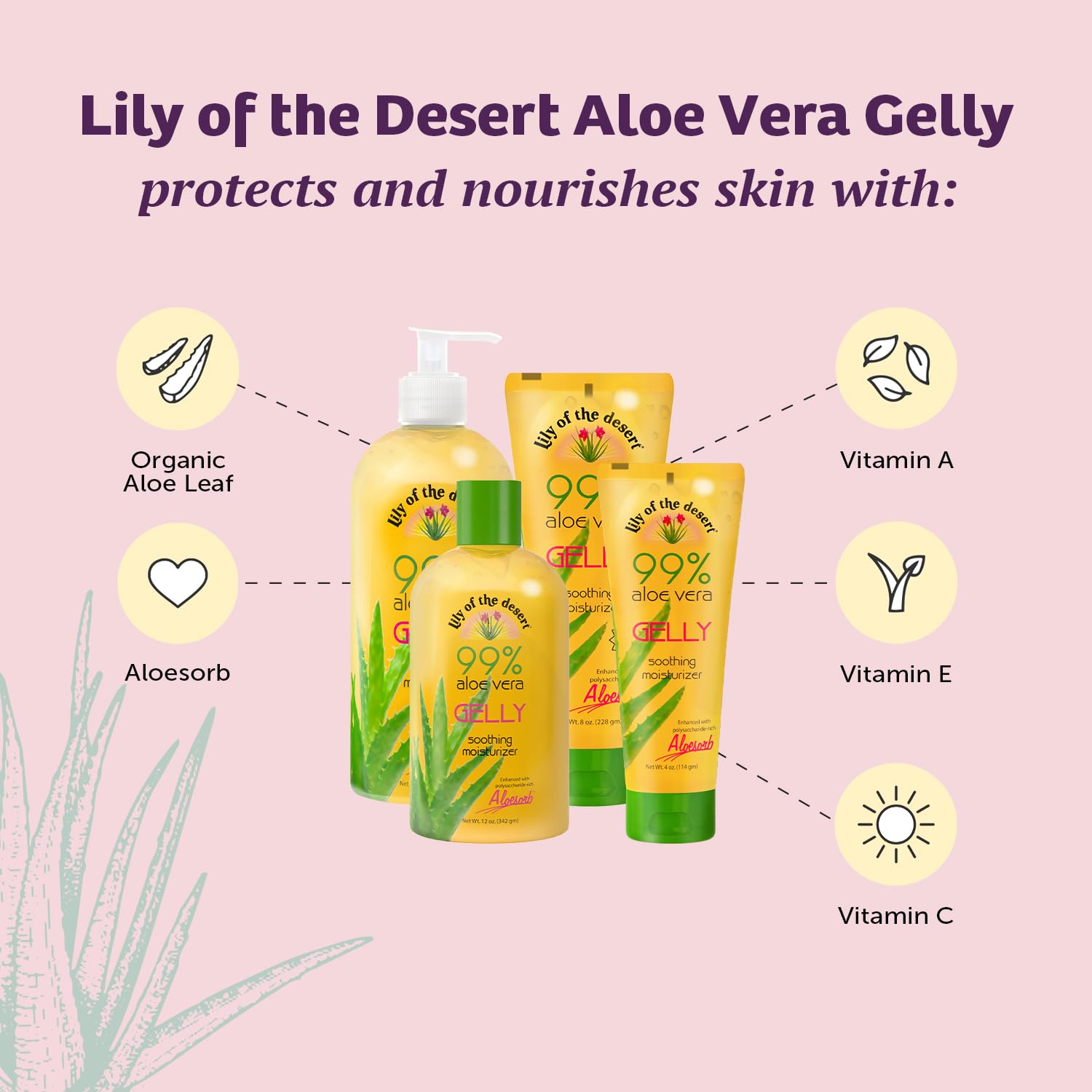 Vitamine C dans le Gelly Moisturizer, aide à revitaliser la peau en douceur.