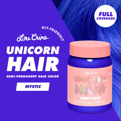 Bouteille Lime Crime teinture bleue électrique prête à l’emploi.
