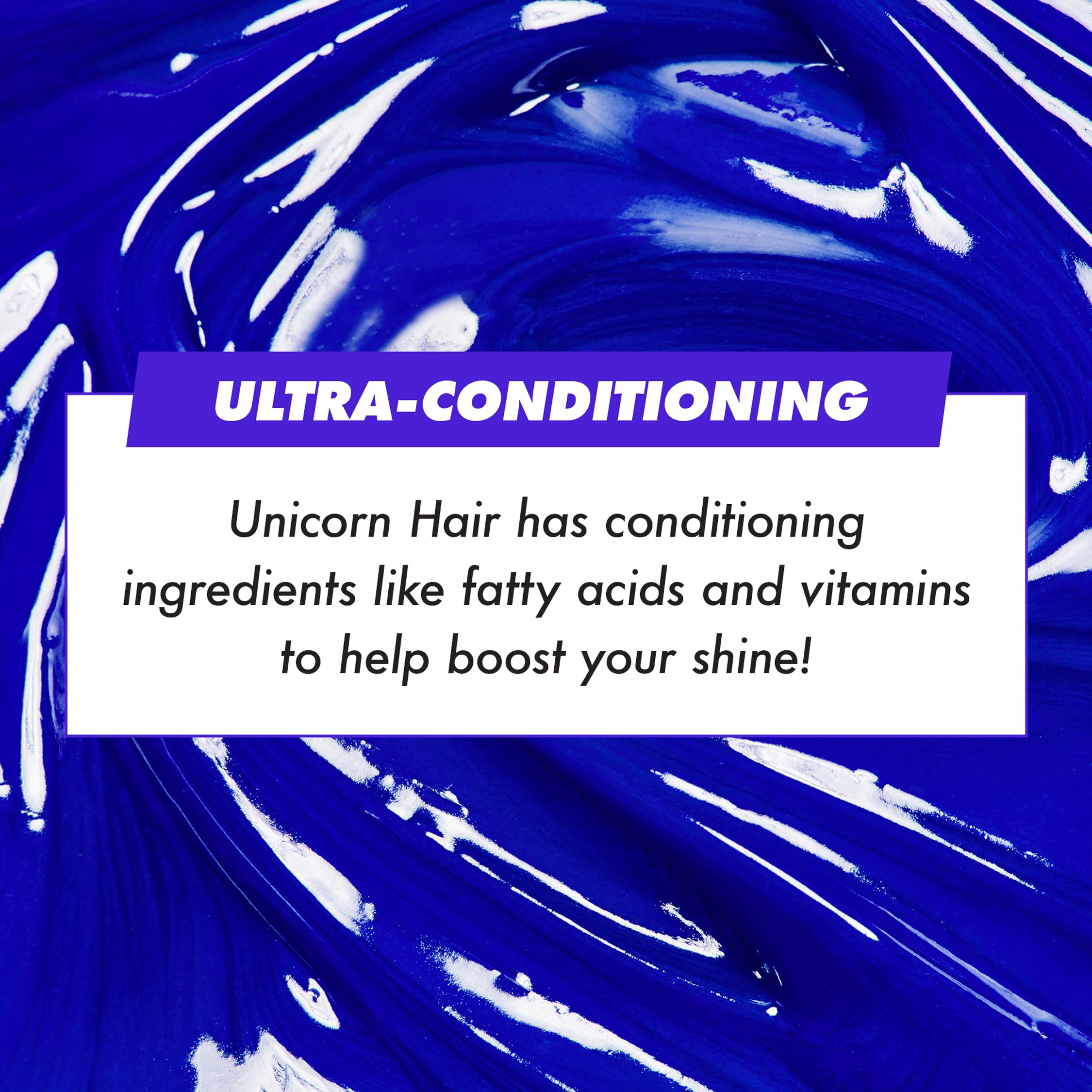 Cheveux hydratés et brillants après utilisation de la teinture Lime Crime.
