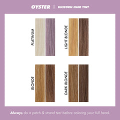 Lime Crime Unicorn Hair Oyster : test patch recommandé avant coloration sur l’ensemble.