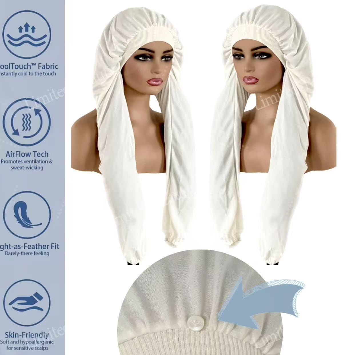 Limited Beauty bonnet-sommeil-matiere-respirante offre confort nocturne