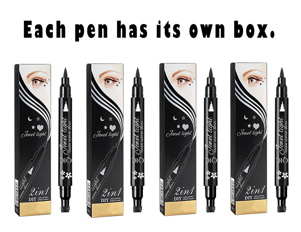 Linble stylo liquide oeil double-face : trait net et application précise pour l'œil.