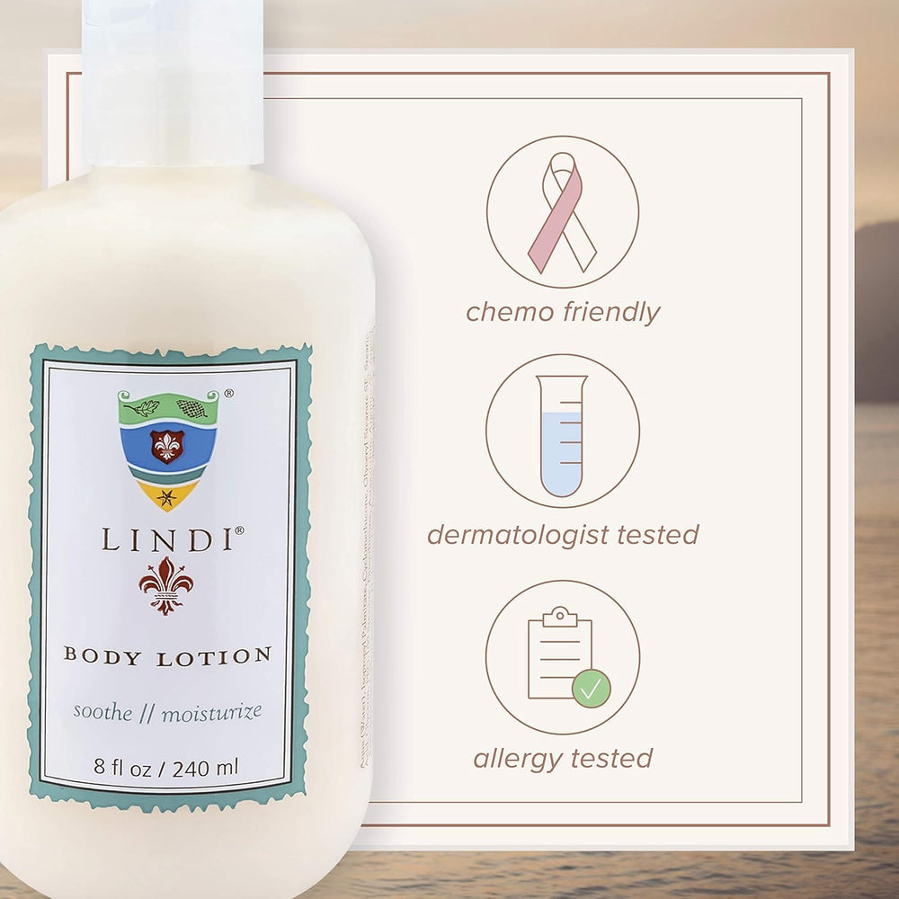 Application sur tout le corps pour une douceur durable avec Lindi Skin.