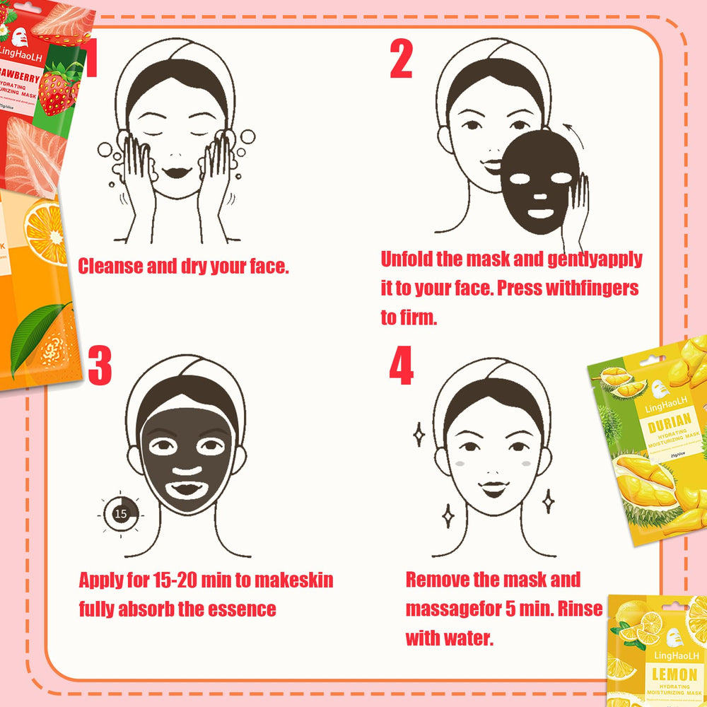 LingHaoLH cadeau masque visage: option idéale pour soin partagé.