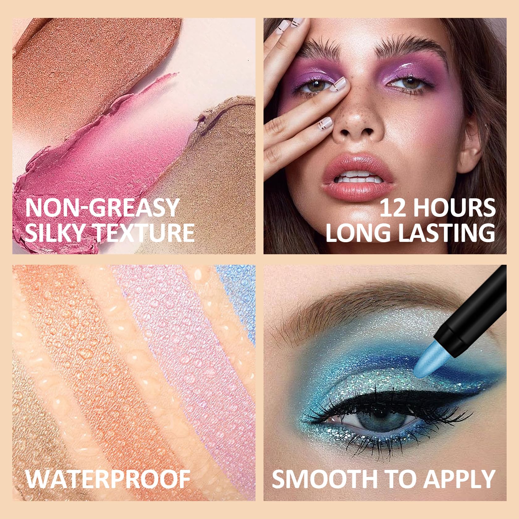 LingHaoLH coffret maquillage yeux, cadeau idéal pour débutantes et passionnées.