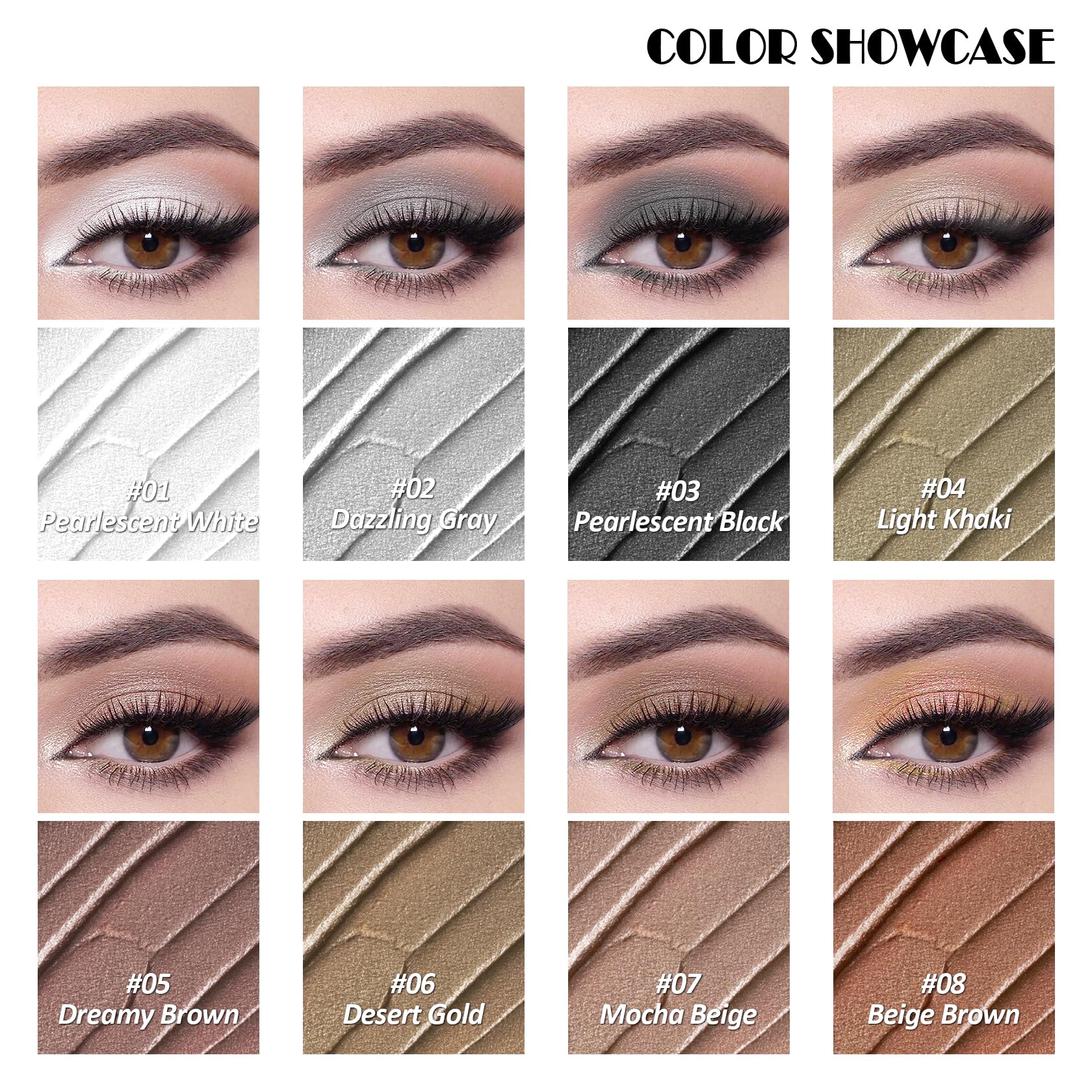 LingHaoLH ombre-stick longue tenue et imperméable, maquillage résistant toute la journée.
