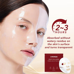 Masque Bio-Collagen LINSIRON, application ergonomique et confort.