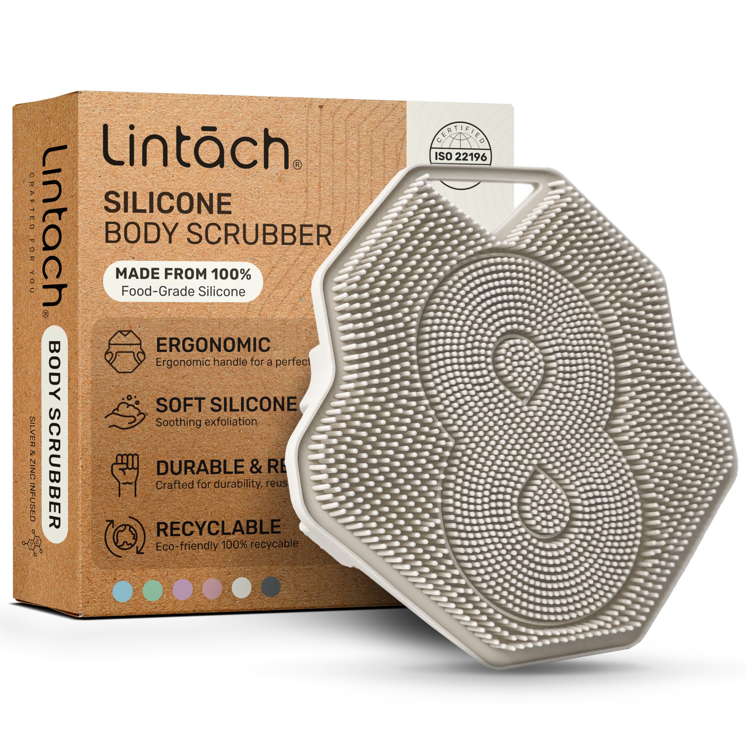 Lintach sable blanc design epure, douceur exfoliante.