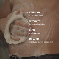 Lintach douche silicone peau sensible doux, soin quotidien confortable.