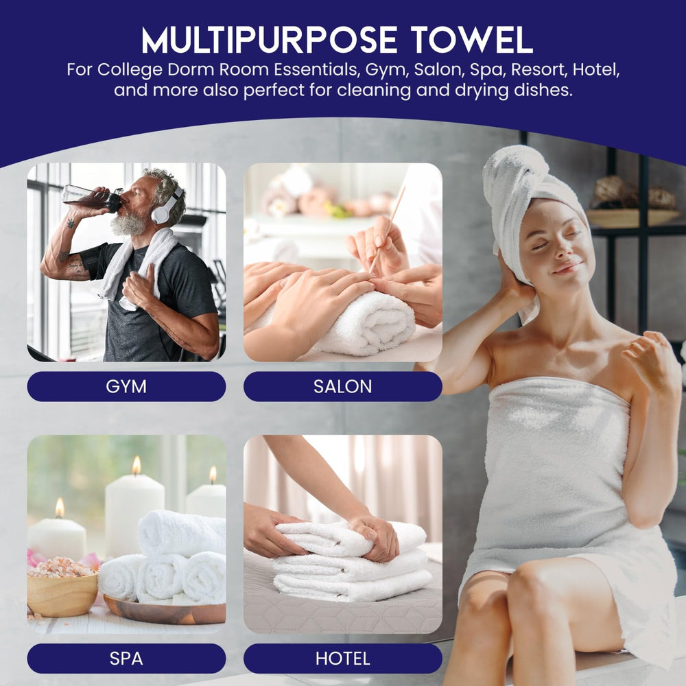 Serviette Linteum cheveux à usages multiples, voyage et spa.
