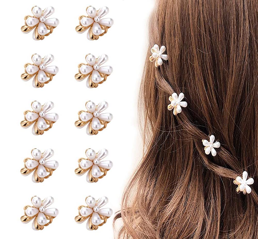Pinces LINXI paquerette dorée pour cheveux, maintien sûr et élégant.
