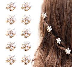 Pinces LINXI paquerette dorée pour cheveux, maintien sûr et élégant.