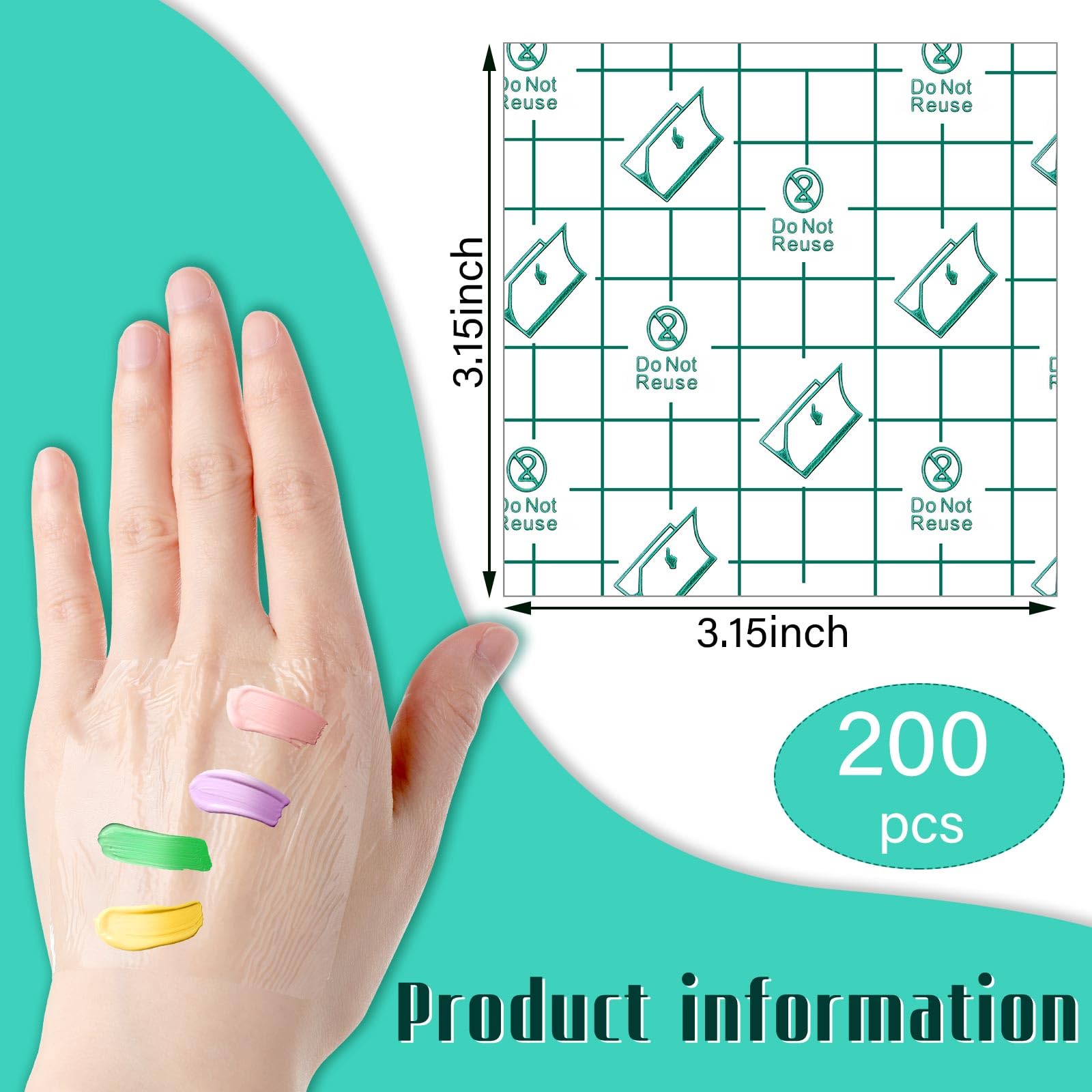 Film transparent de la palette Linyuthia facilitant le retrait.