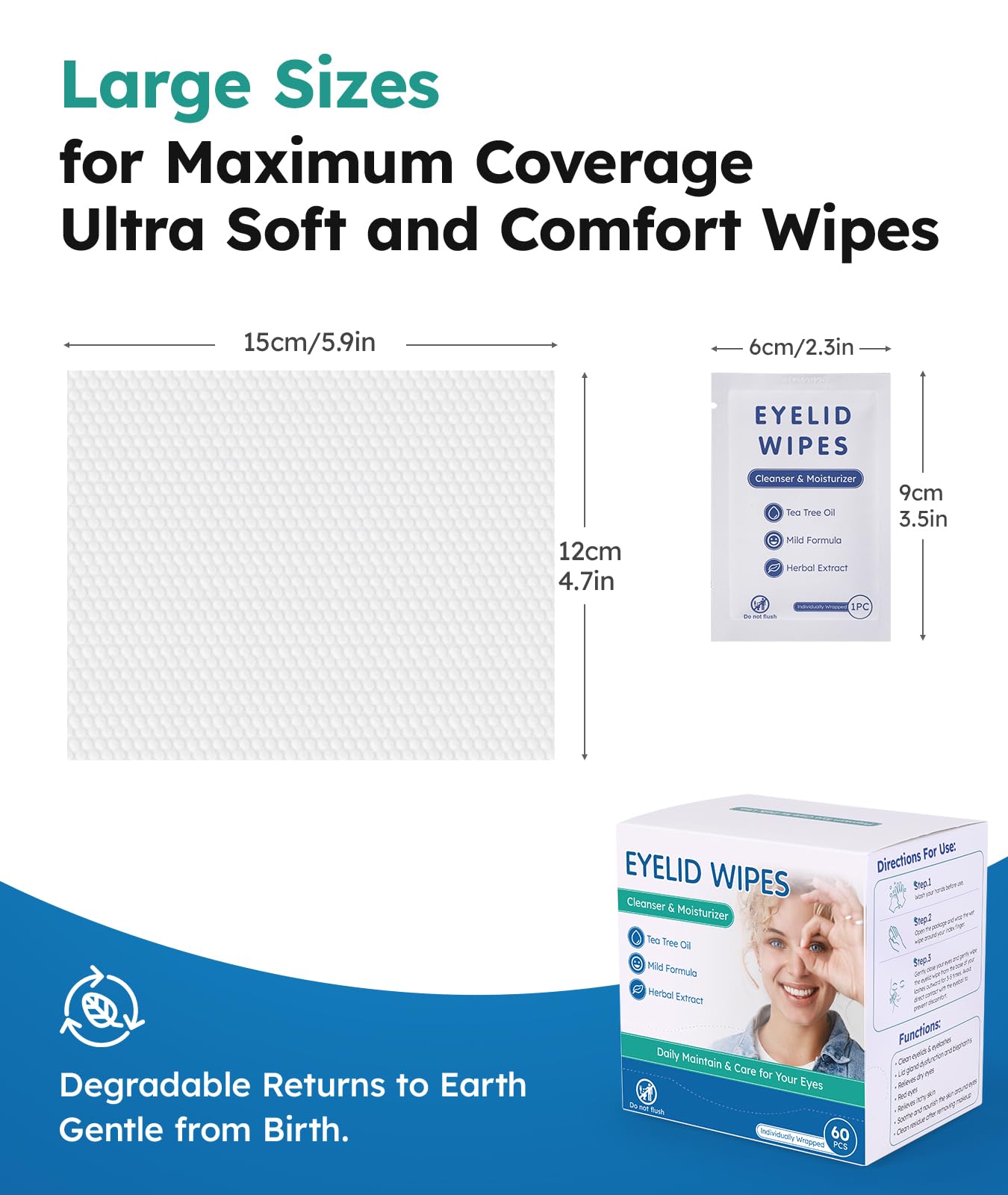 Individually wrapped Linzercin wipes ensure freshness on the go.