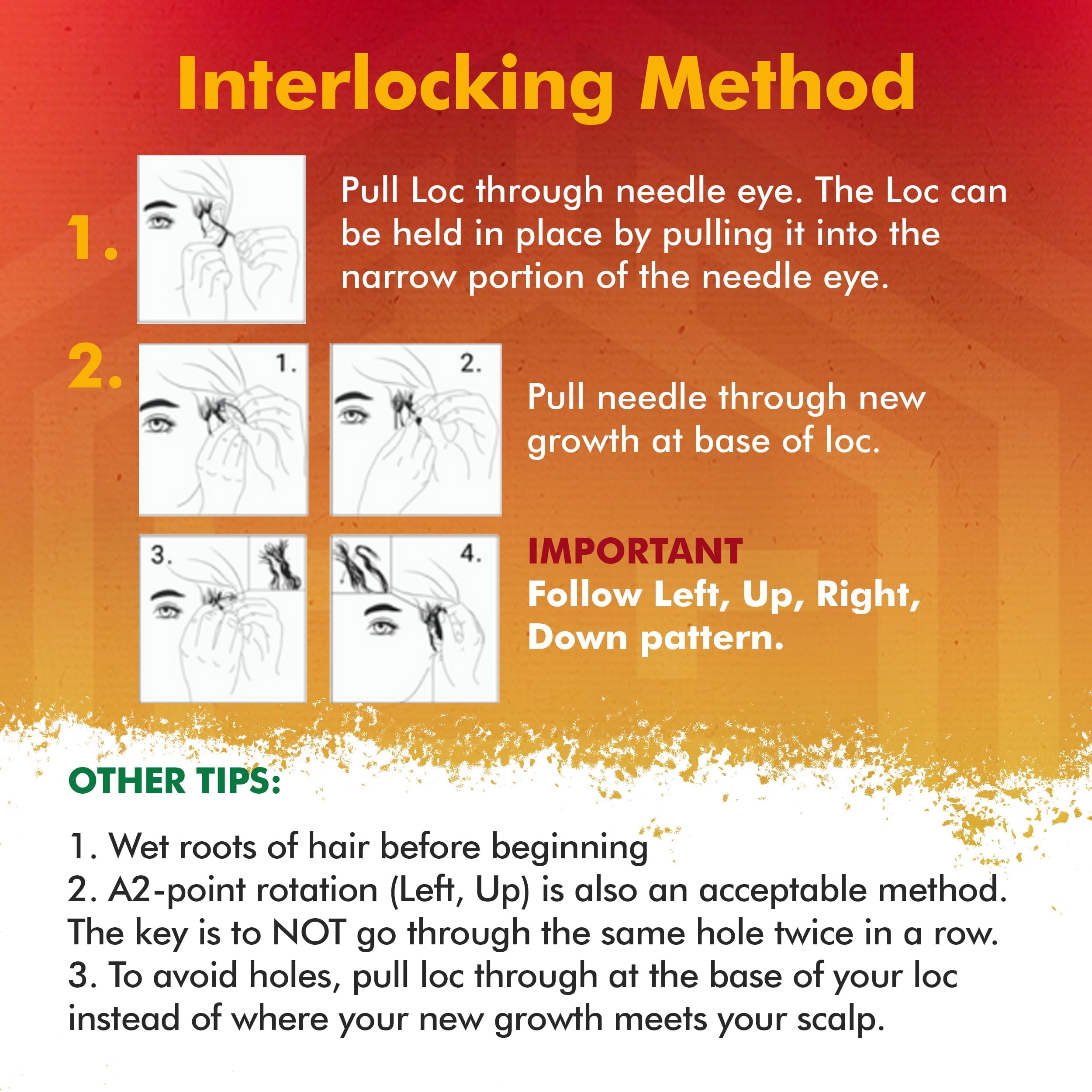 Lion Locs usage facile étapes : guide clair pour les débutants.