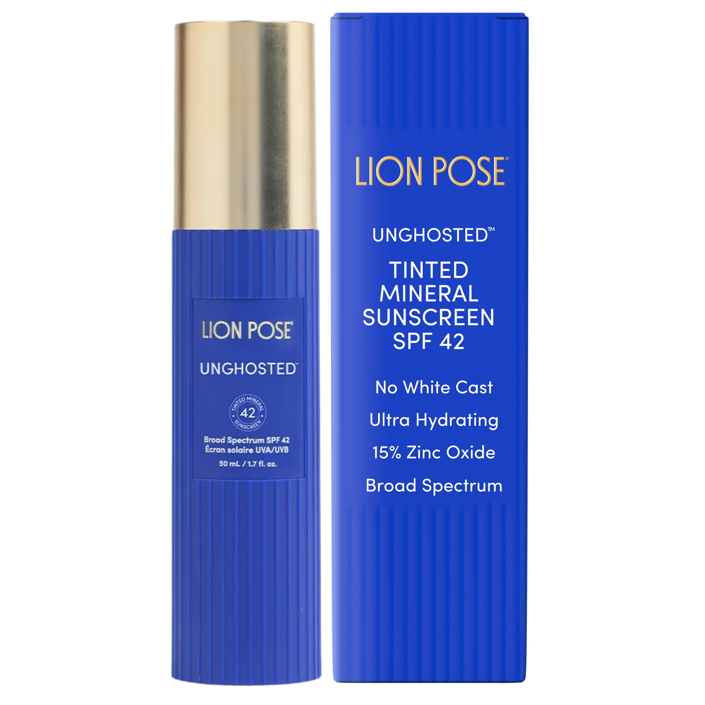 Lion Pose Unghosted teinte légère minérale SPF42 harmonisant le teint naturellement.