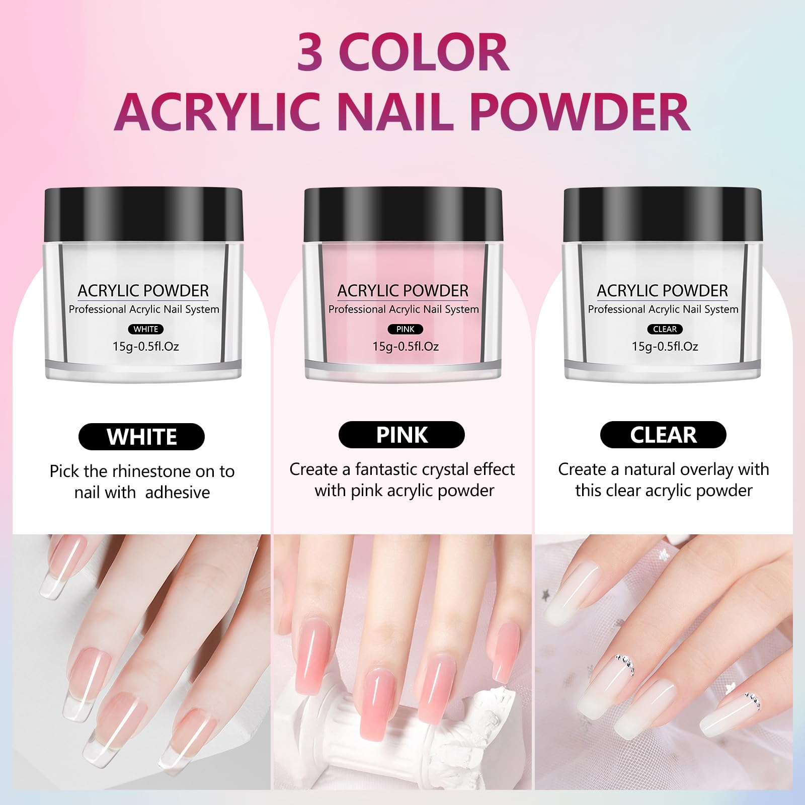 Accessoires décoratifs et outils Nail Art LIONVISION variés