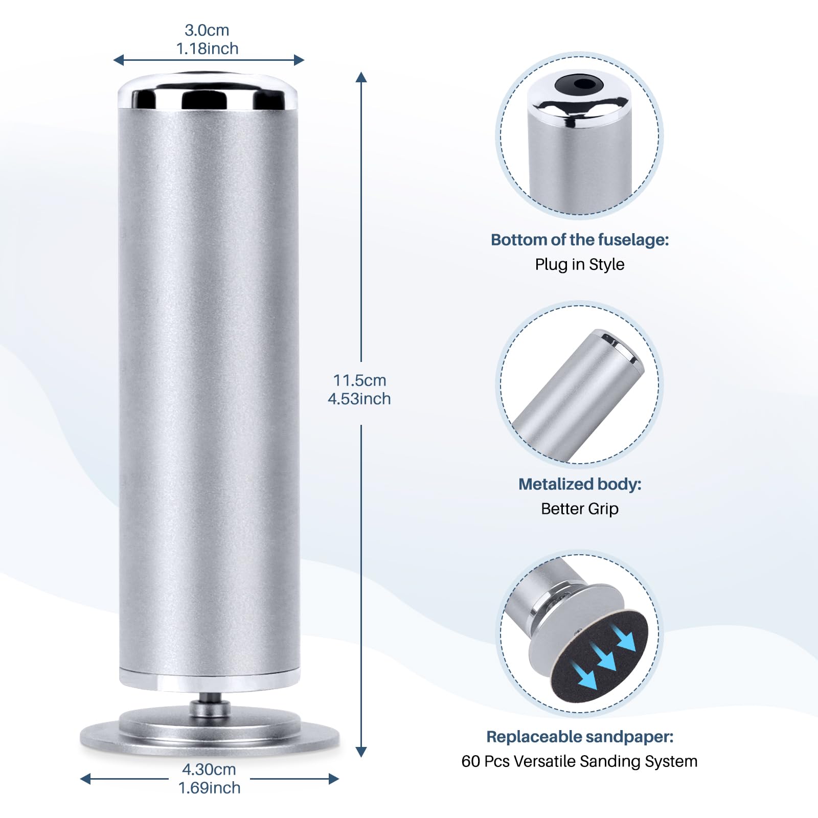 LIONVISION Disques grain-grossier pour textures variées des pieds.