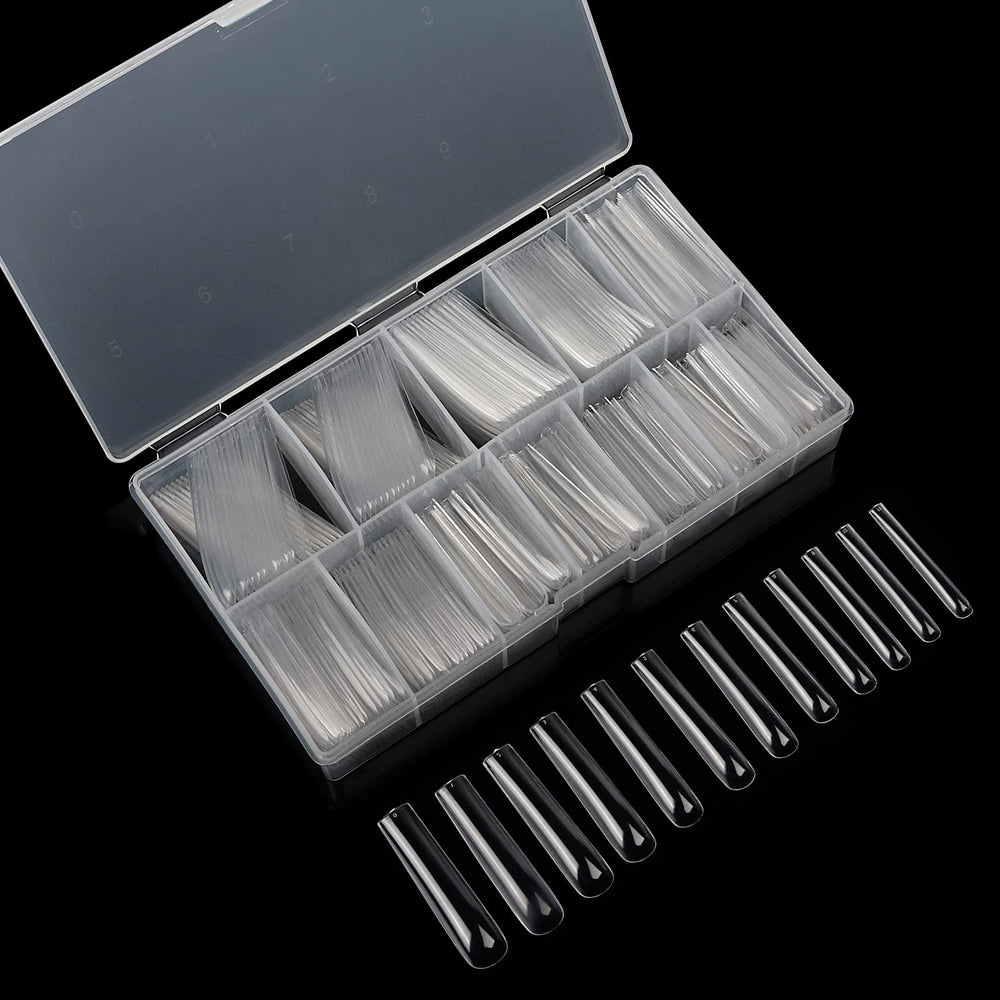LionVision embouts d'ongles carre extralong taille 6, permet plusieurs styles.