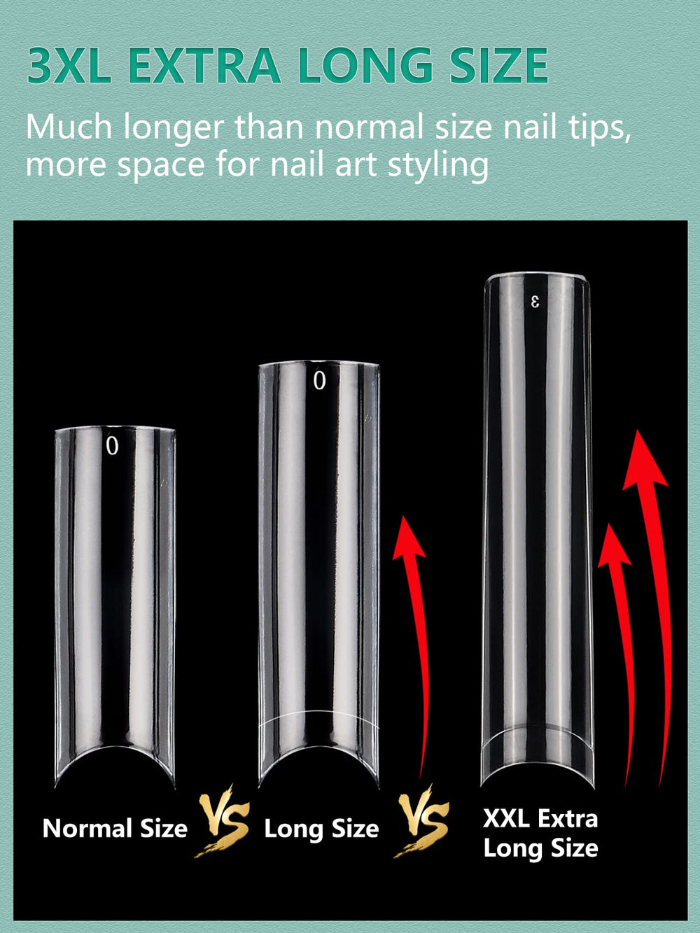 Embouts d'ongles LIONVISION, formes variées après ponçage et coupe.