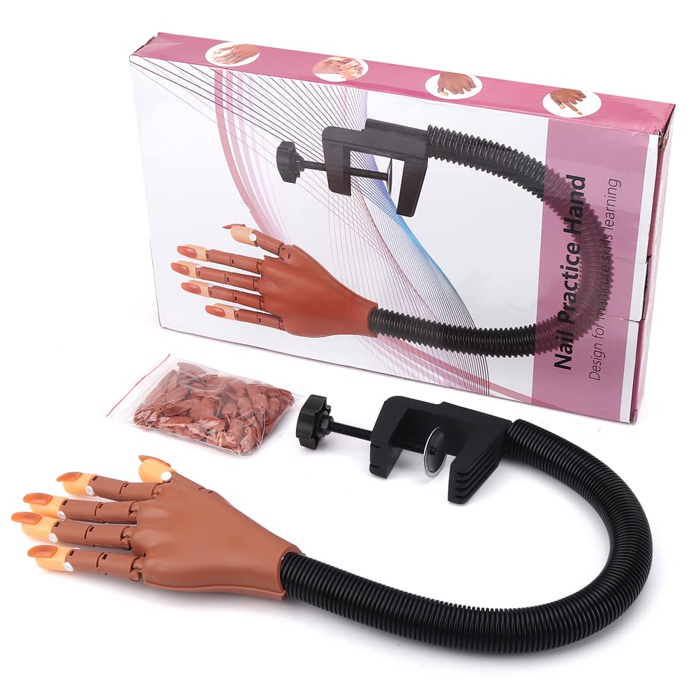 Main-pratique-acrylique LIONVISION, manipulation réaliste pour apprentissage des ongles