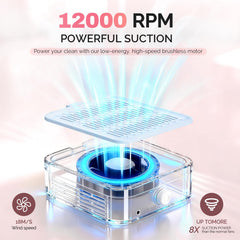 LIONVISON Nail Dust Collector filtre réutilisable: nettoyage facile et économie