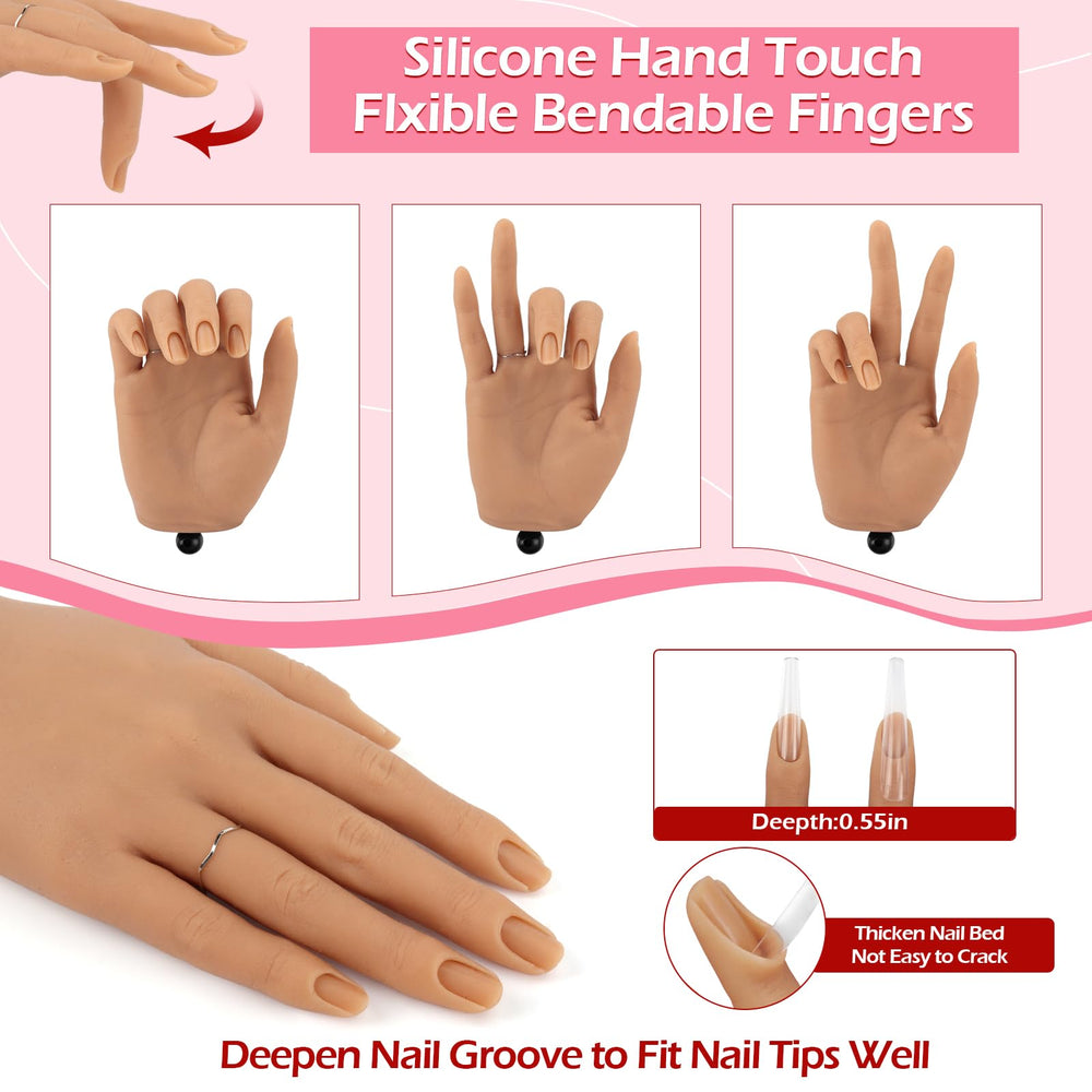 Rainure des ongles profonde LionVision favorise le placement des embouts.