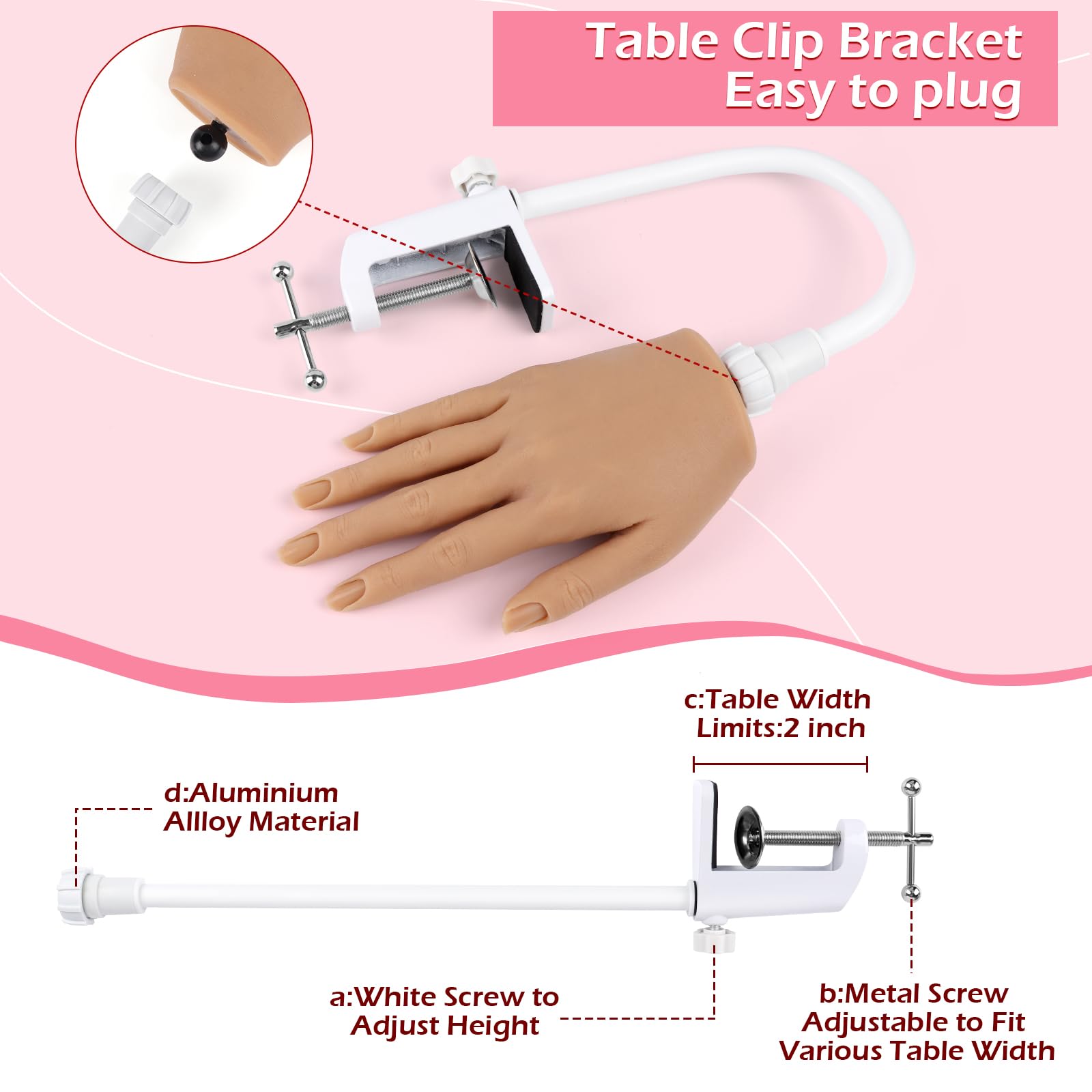 Support-table reglable LionVision stabilisant la position pendant la pratique.