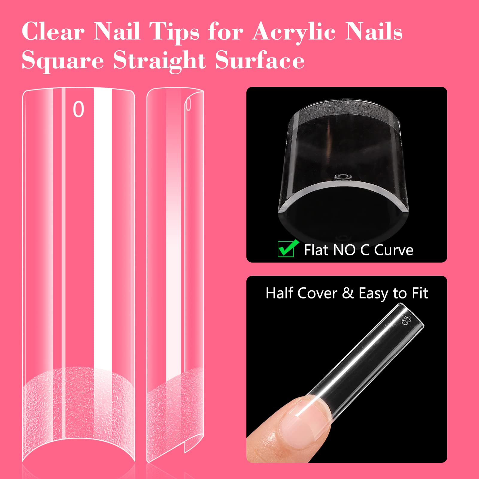 Ongles Lionvison préformés transparents pour un gain de temps en pose