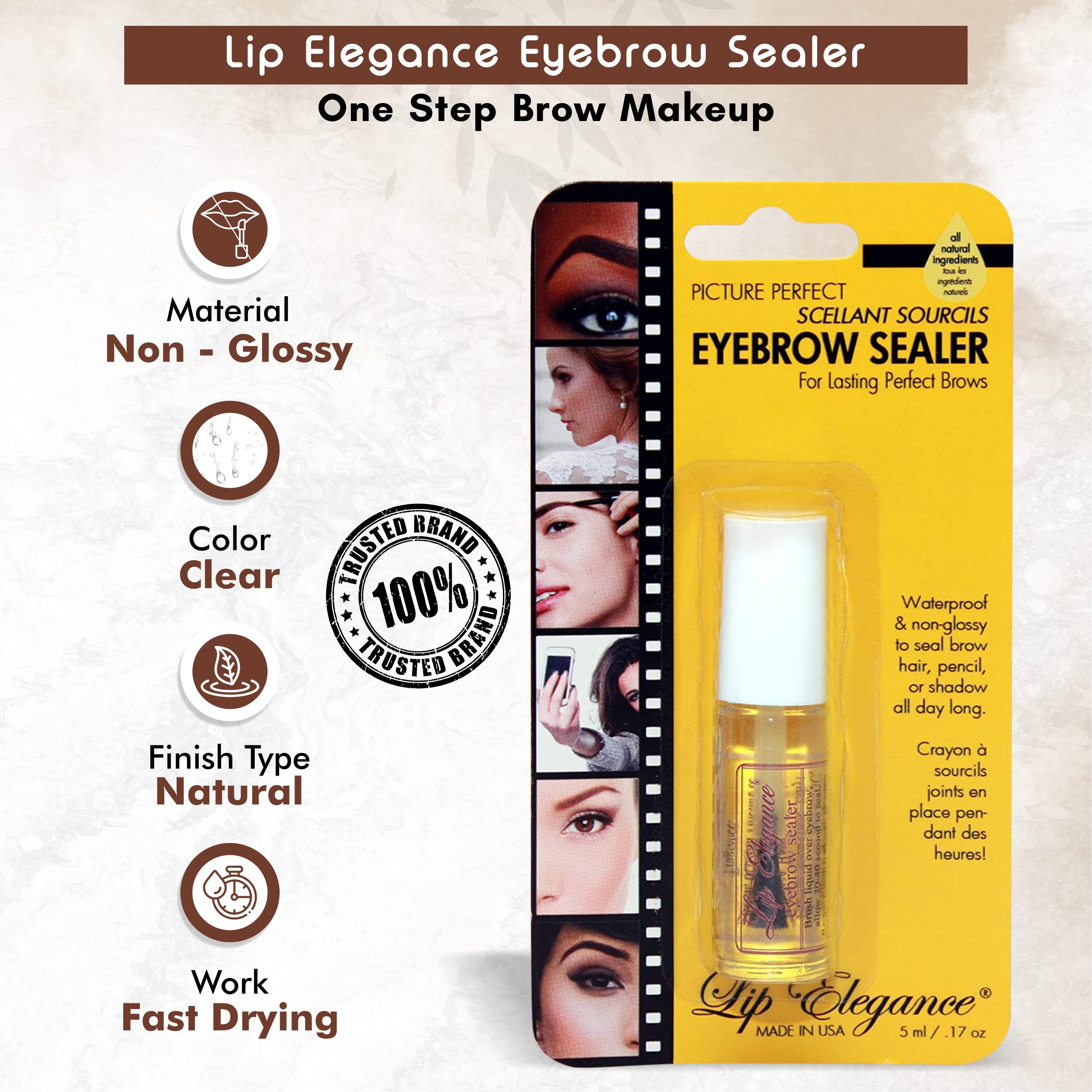 Lip Elegance – fixation extrême des sourcils pour un look durable.