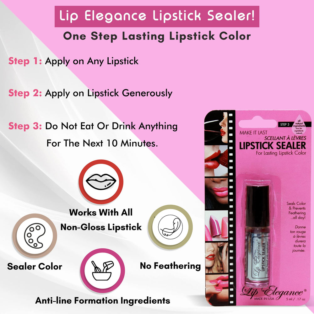 Lip Elegance flacon compact 5 ml, format pratique pour le sac.