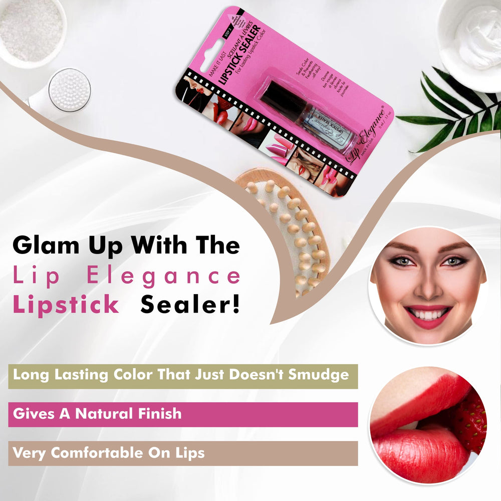 Lip Elegance fixateur longue tenue pour lèvres éclatantes toute la journée.
