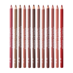Lip liner bois: couleur riche pour contour précis et tenue longue durée.