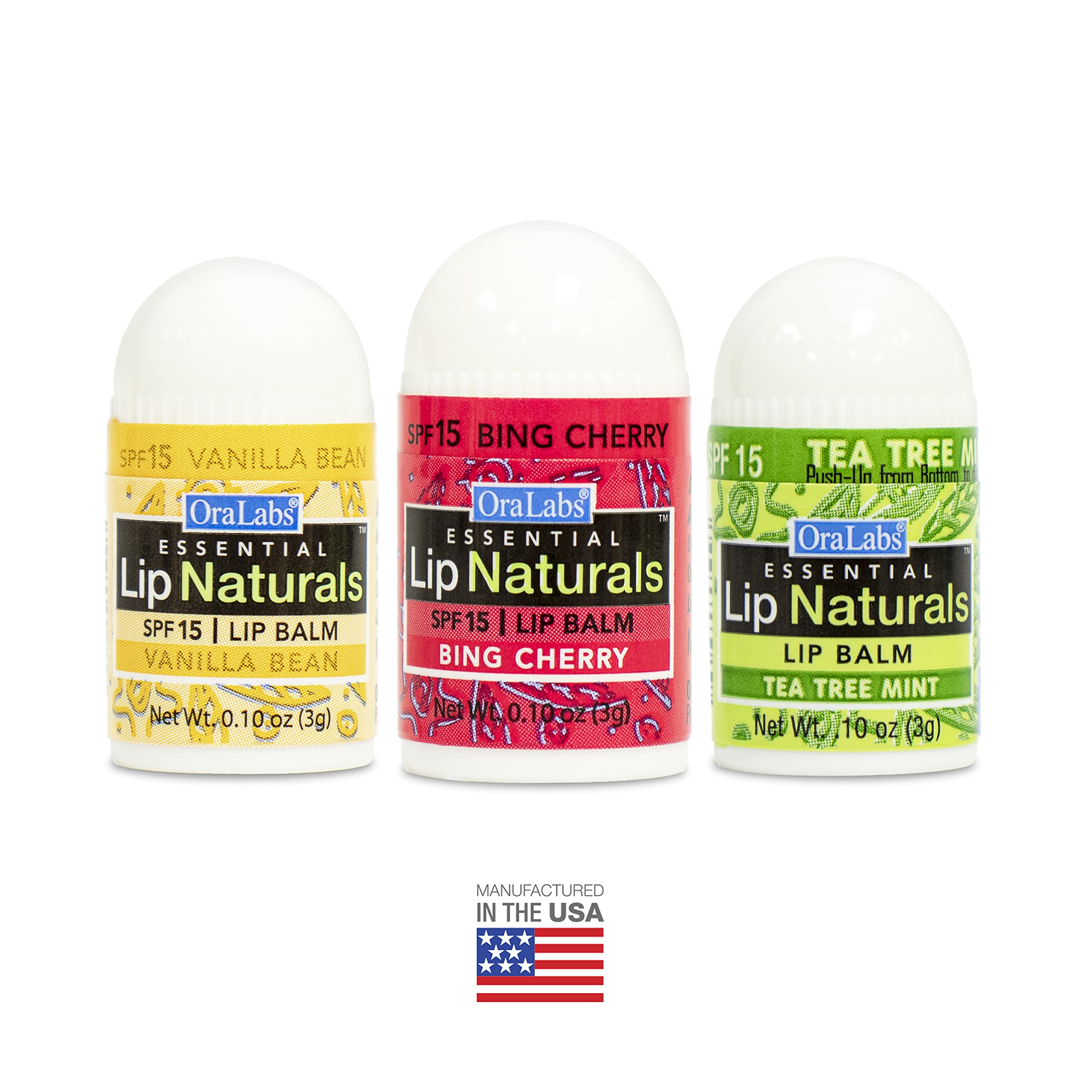 Baume Lip Naturals menthe-arbre-a-the, fraîcheur instantanée et protection SPF.