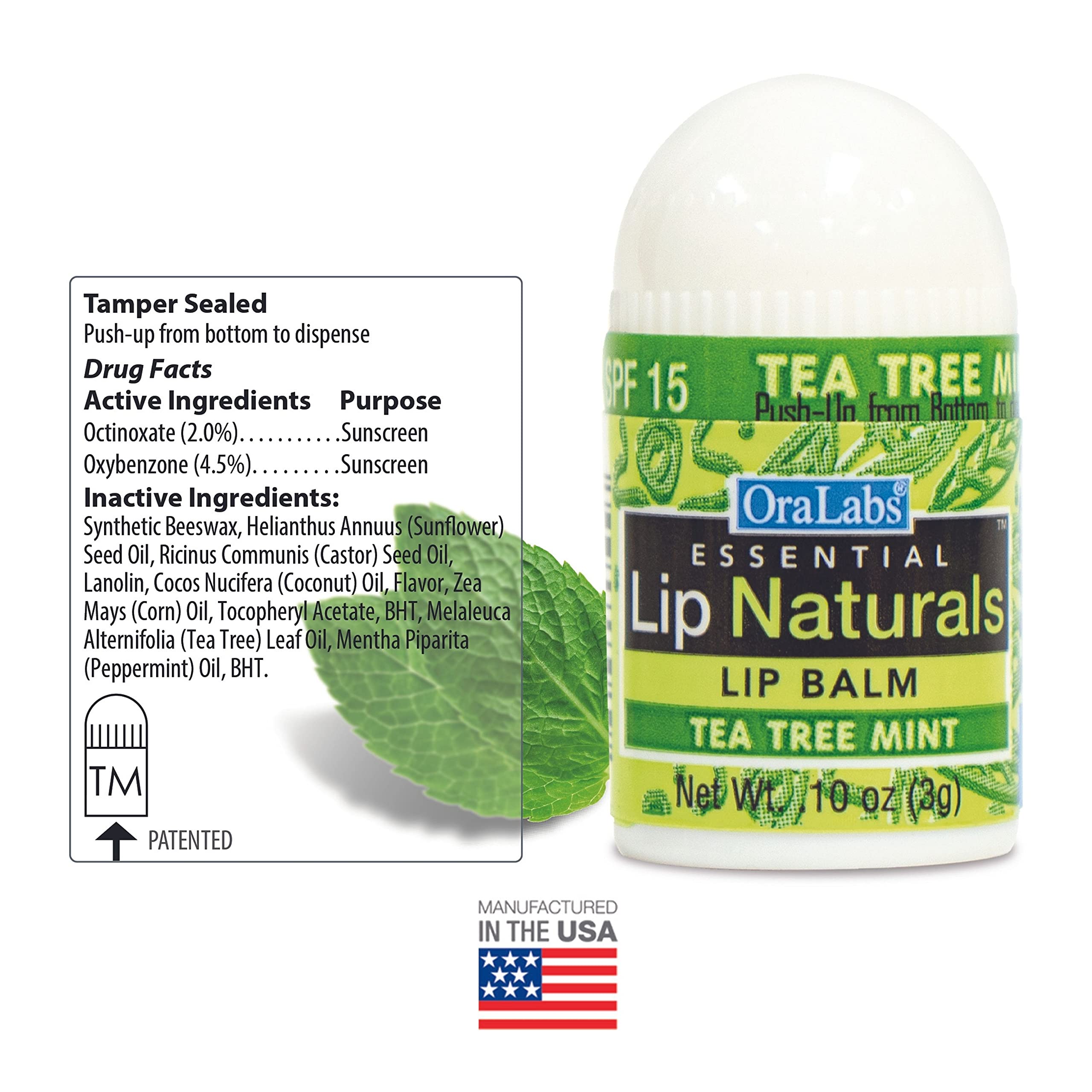 Format poches Lip Naturals, baume compact facile à emporter.