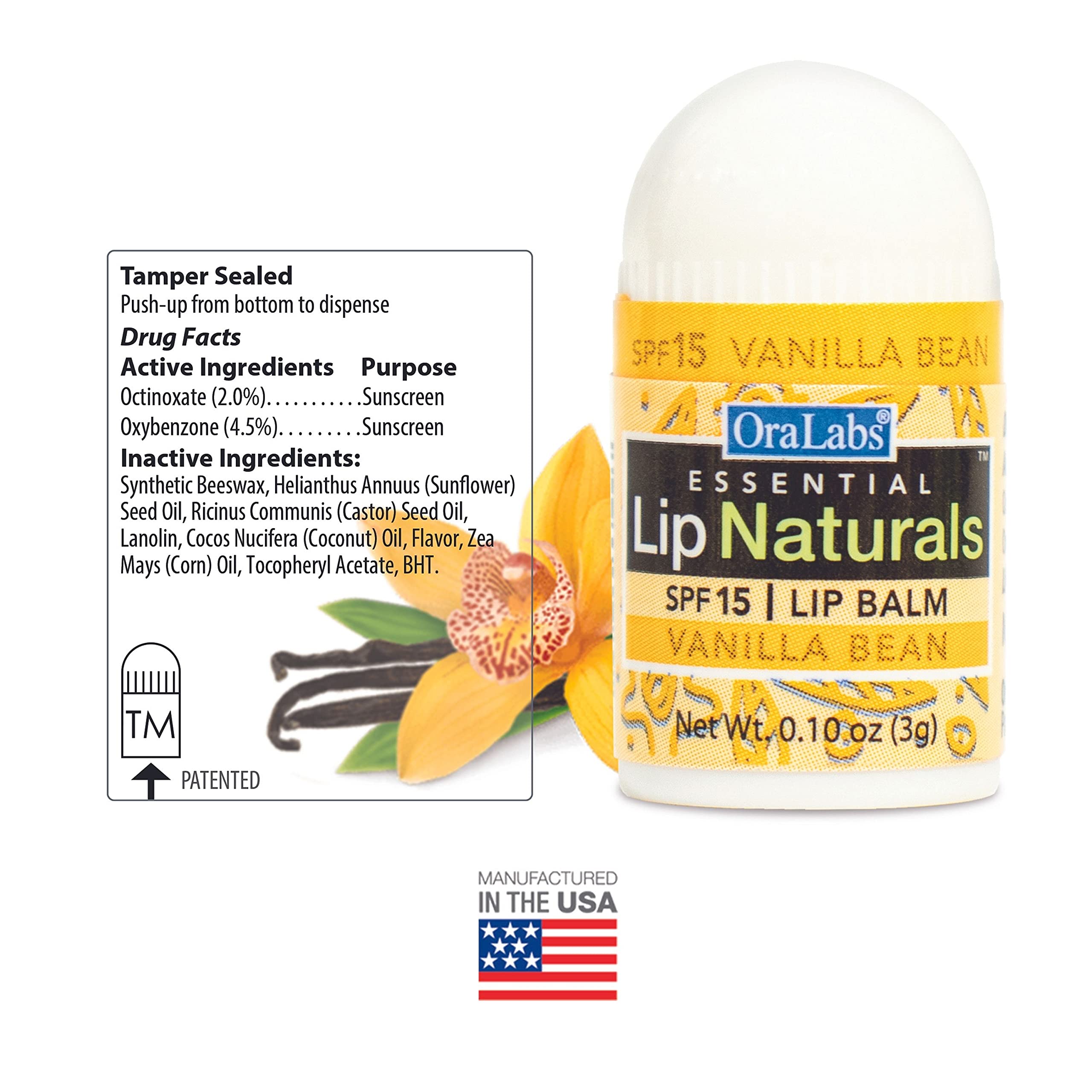 Texture crèmeuse Lip Naturals sur les lèvres, sensation douce et agréable.